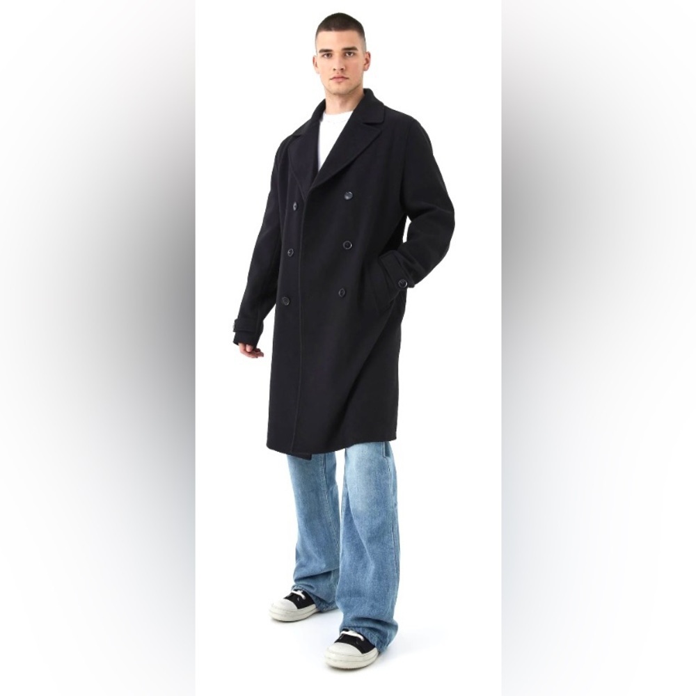 London Fog Vintage Wool Double breasted Men’s long Coat 38S - Picture 15 of 15